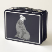 Zegel als Cook met Chef-pet (Achterkant)