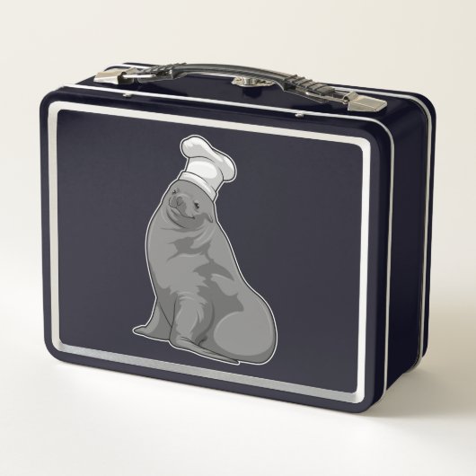 Zegel als Cook met Chef-pet (Achterkant)