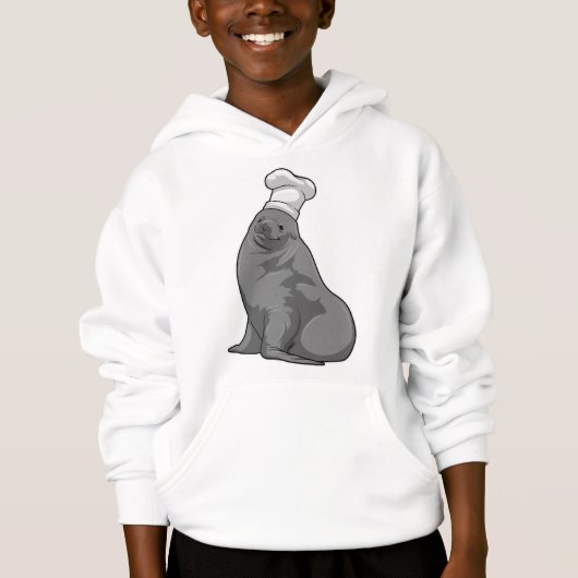 Zegel als Cook met Chef-pet (Voorkant)