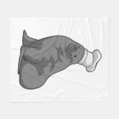 Zegel als Cook met Chef-pet Fleece Deken (Voorkant (Horizontaal))