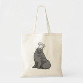 Zegel als Cook met Chef-pet Tote Bag (Voorkant)