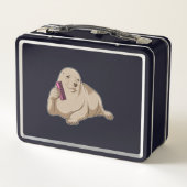 Zegel als hairdresser met Comb (Achterkant)