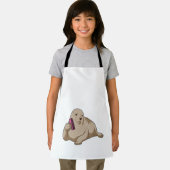 Zegel als hairdresser met Comb Schort (Insitu)