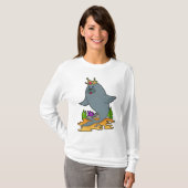 Zegel als koning met kroon t-shirt (Voorkant volledig)