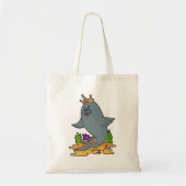 Zegel als koning met kroon tote bag (Voorkant)