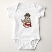 Zegel als Piraat met Piratenpet Romper (Voorkant)