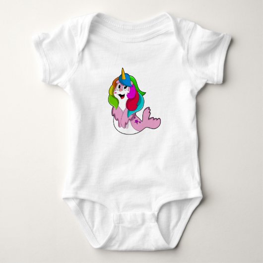 Zegel als Unicorn Romper (Voorkant)