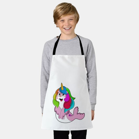 Zegel als Unicorn Schort (Gedragen)