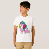 Zegel als Unicorn T-shirt (Voorkant volledig)