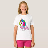 Zegel als Unicorn T-shirt (Voorkant volledig)
