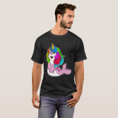 Zegel als Unicorn T-shirt (Voorkant volledig)