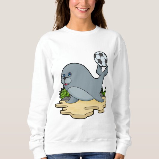 Zegel als Voetbalspeler met Voetbal Trui (Voorkant)