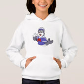 Zegel als zeeman met boot (Voorkant)