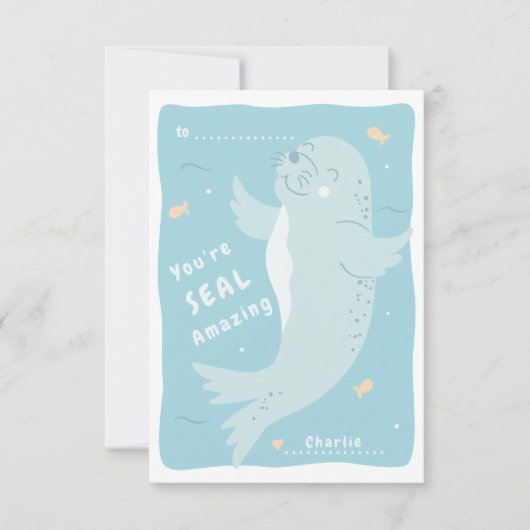 Zegel Amazing Classroom Valentijn Kaart (Voorkant)