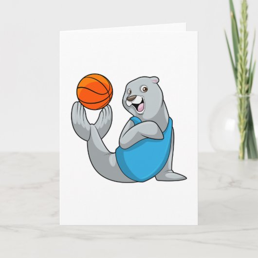 Zegel bij Basketbalsporten Kaart (Voorkant)