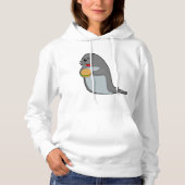 Zegel bij Eating met Burger Hoodie (Voorkant)