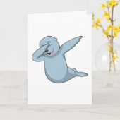 Zegel bij Hip Hop Dans Dab Kaart (Gele Bloem)