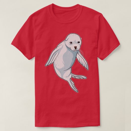 Zegel bij zwemmen t-shirt (Design voorkant)