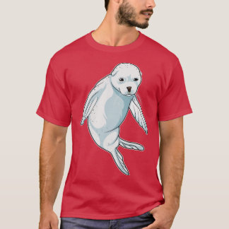 Zegel bij zwemmen t-shirt