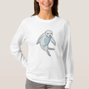 Zegel bij zwemmen t-shirt