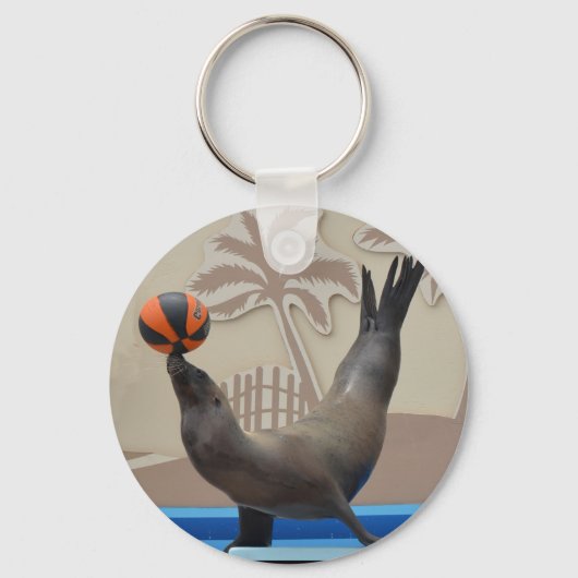 Zegel (Californische Zee-leeuw) Sleutelhanger (Voorkant)