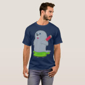Zegel Cricket Cricketbat T-shirt (Voorkant volledig)