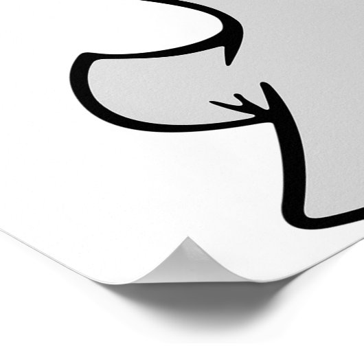 Zegel die de saxofone afspeelt poster (Hoek)