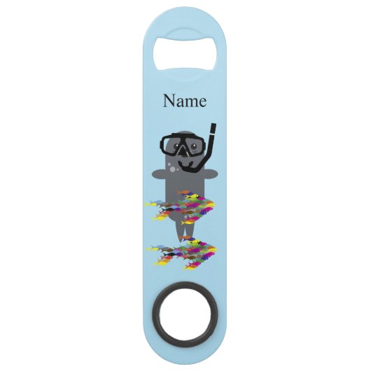 Zegel en scholen van vissen Thunder_Cove Speed Flessenopener (Achterkant)