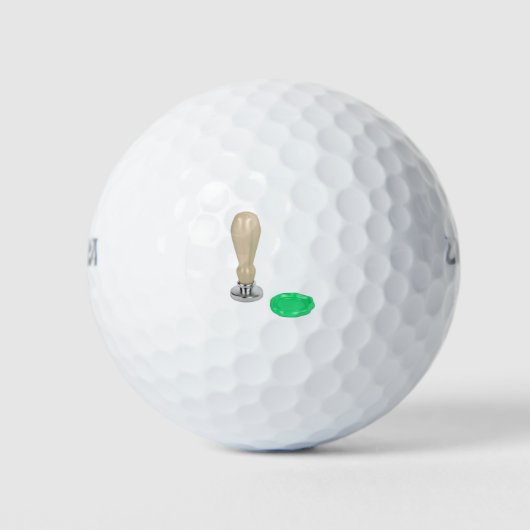 Zegel en zegel, voor persoonlijk gebruik golfballen (Voorkant)