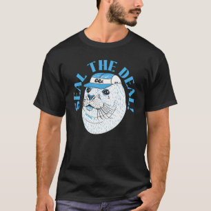 Zegel het zegel van de walvisvaarder Whisperer Mar T-shirt