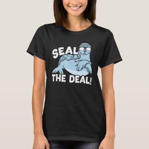 Zegel het zegel van de walvisvaarder Whisperer Mar T-shirt