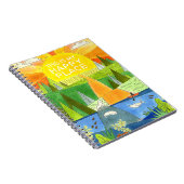 Zegel Kayak Sunrise Dit is mijn gelukkige plek Notitieboek (Rechterzijde)