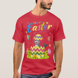 Zegel Lover Funny Easter Seal Happy Pasen T-shirt