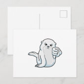 Zegel met Afkeur Briefkaart (Voorkant / Achterkant)