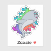 Zegel met bril sticker (Vel)