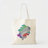 Zegel met bril tote bag (Voorkant)
