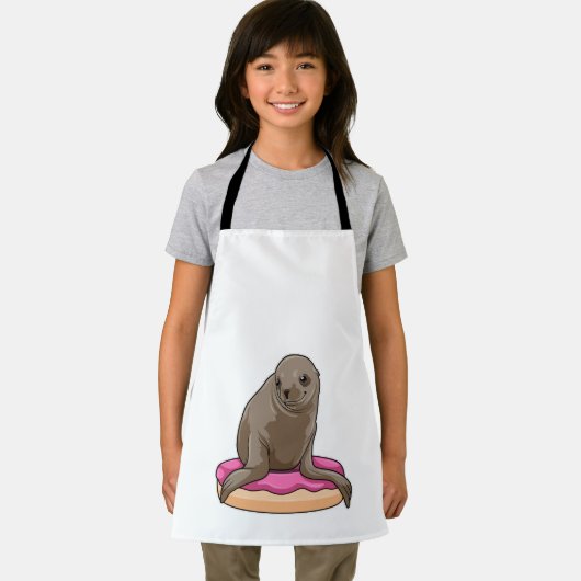 Zegel met Donut Schort (Insitu)