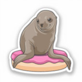 Zegel met Donut Sticker (Voorkant)