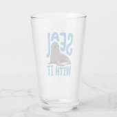 Zegel met een zegel met zonnebril glas (Achterkant)