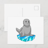 Zegel met ijsvleugel briefkaart (Voorkant / Achterkant)