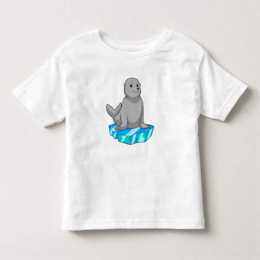 Zegel met ijsvleugel kinder shirts (Voorkant)