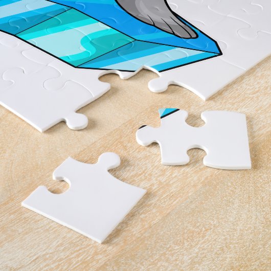 Zegel met ijsvleugel legpuzzel (Zijkant)