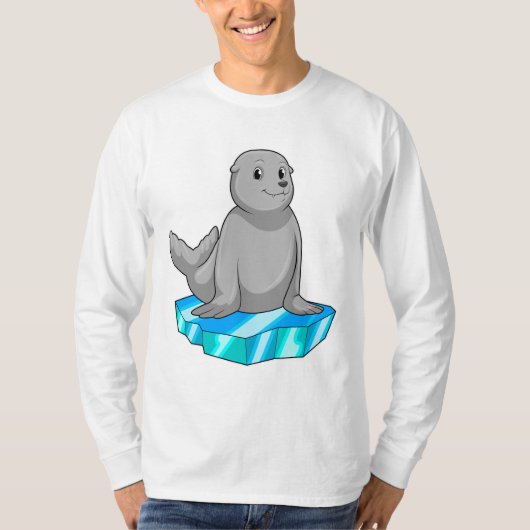 Zegel met ijsvleugel t-shirt (Voorkant)