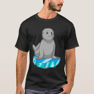 Zegel met ijsvleugel t-shirt