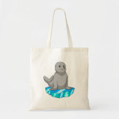 Zegel met ijsvleugel tote bag (Voorkant)