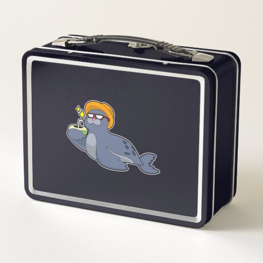 Zegel met kokosnoot (Achterkant)