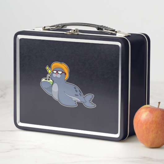 Zegel met kokosnoot (In situ)