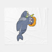 Zegel met kokosnoot fleece deken (Voorkant (Horizontaal))