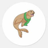 Zegel met Scarf (Voorkant)