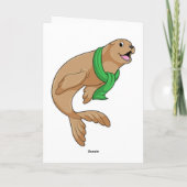 Zegel met Scarf Kaart (Achterkant)